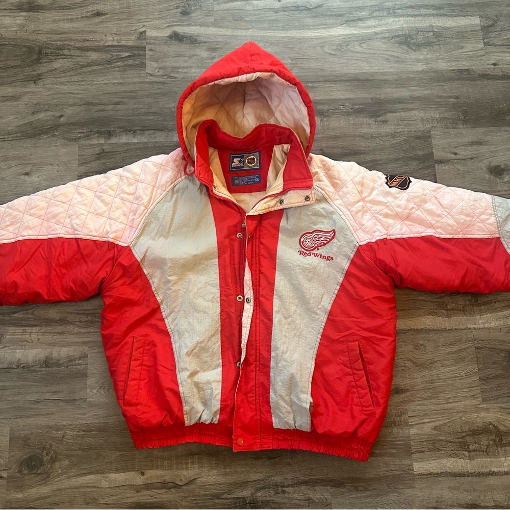 Detroit Red Wings Men’s XXL Authentic 1990s Vintage Starter Jacket MINT